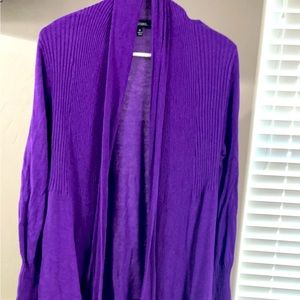 Womens purple cardigan